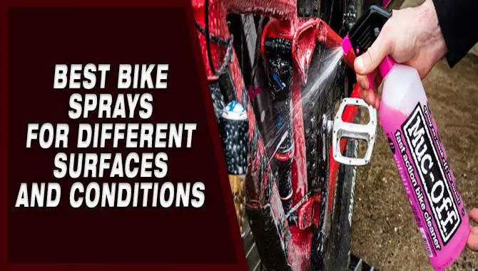 Best Bike Sprays For Different Surfaces And Conditions