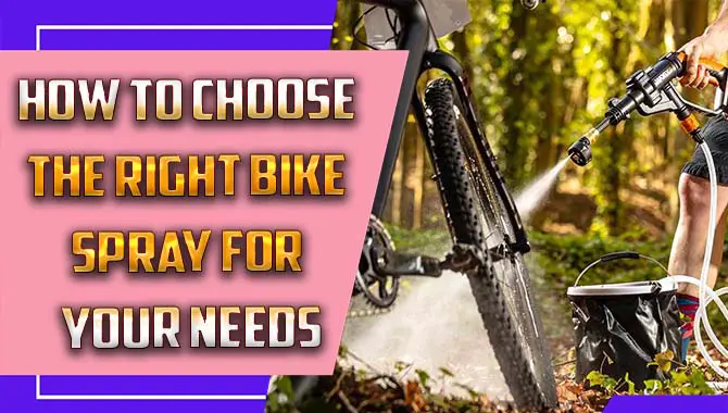 How to Choose the Right Bike Spray for Your Needs