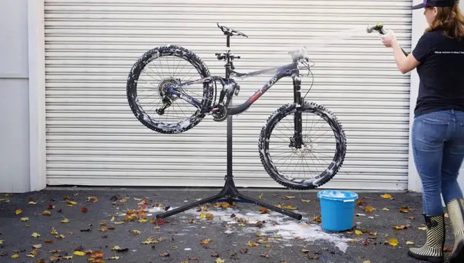 Use A Hose To Rinse Off The Bike