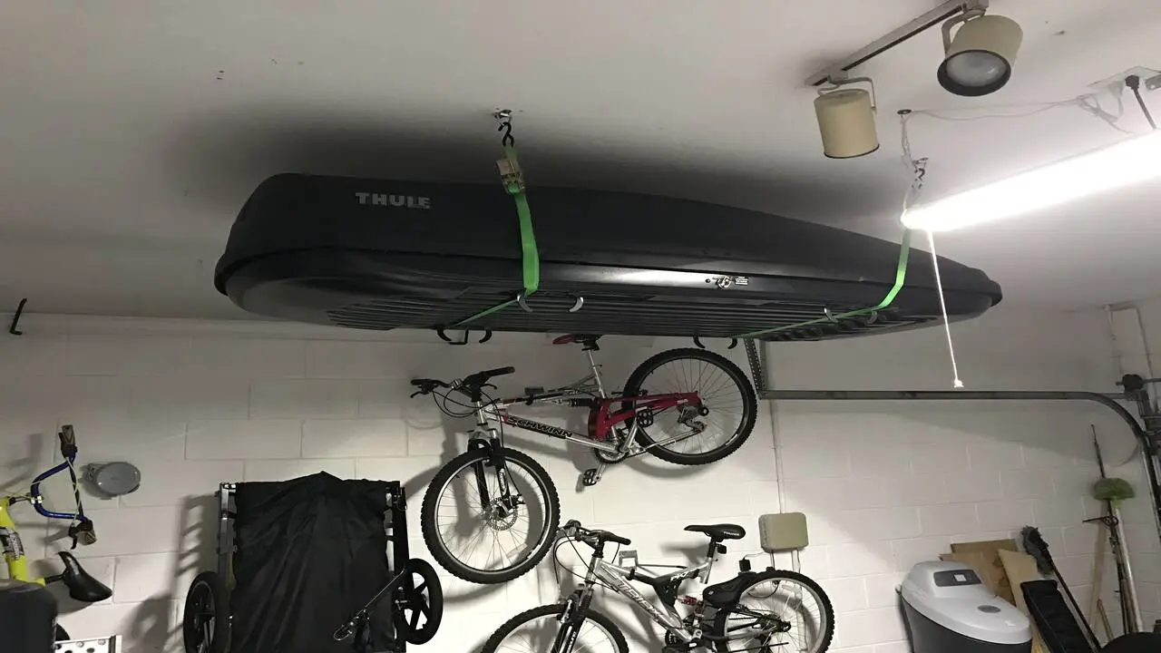 Ceiling-mounted Thule Bike Racks