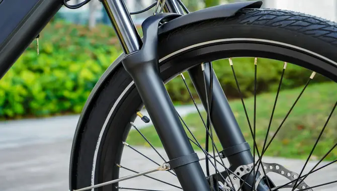 Front Of The E-Bike – Wheel And Forks